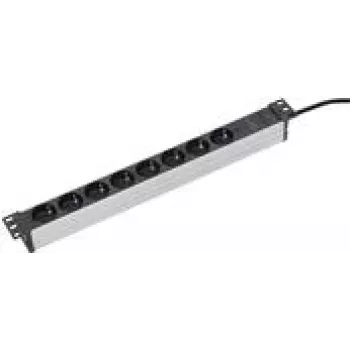 Regleta AS Schwabe 18193 — 48,30 cm, negro/plata, modelo 18193