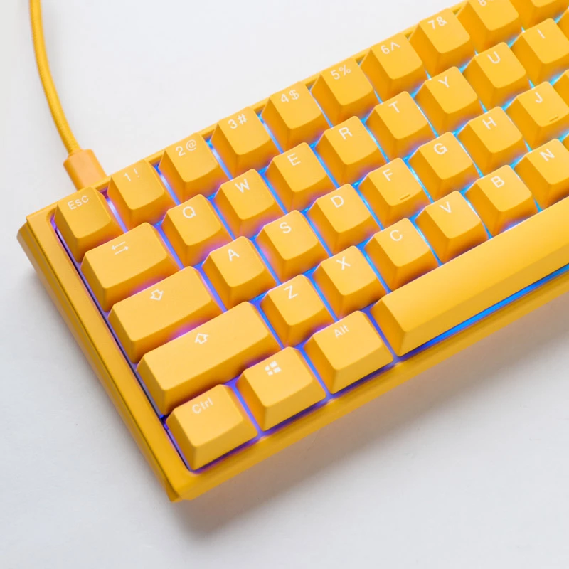 Teclado gaming Ducky One 3 Yellow RGB LED MX-Clear US