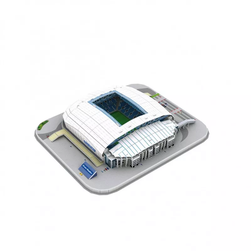 Puzle 3D cubicfun modelo del estadio Lech-Poznan — réplica del estadio a escala para montar, piezas de cartón, número de modelo 306-20257