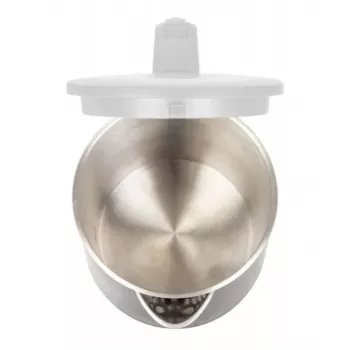 Hervidor de agua MPM 1,7 L 2200 W carcasa de acero inoxidable, botones, termostato regulable, bloqueo de seguridad
