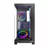 Caja de PC MODECOM Volcano Stellar 5F ATX Midi Tower, cristal templado, 5 ventiladores preinstalados, USB‑C, compatible con microATX/ATX, GPU máx. 420 mm, altura de disipador de CPU 175 mm