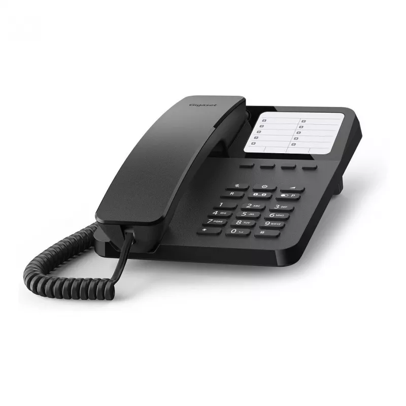 Gigaset DESK 400, Teléfono analógico, Auricular con cable, 10 entradas, Negro - Gigaset DESK 400. Tipo: Teléfono analógico