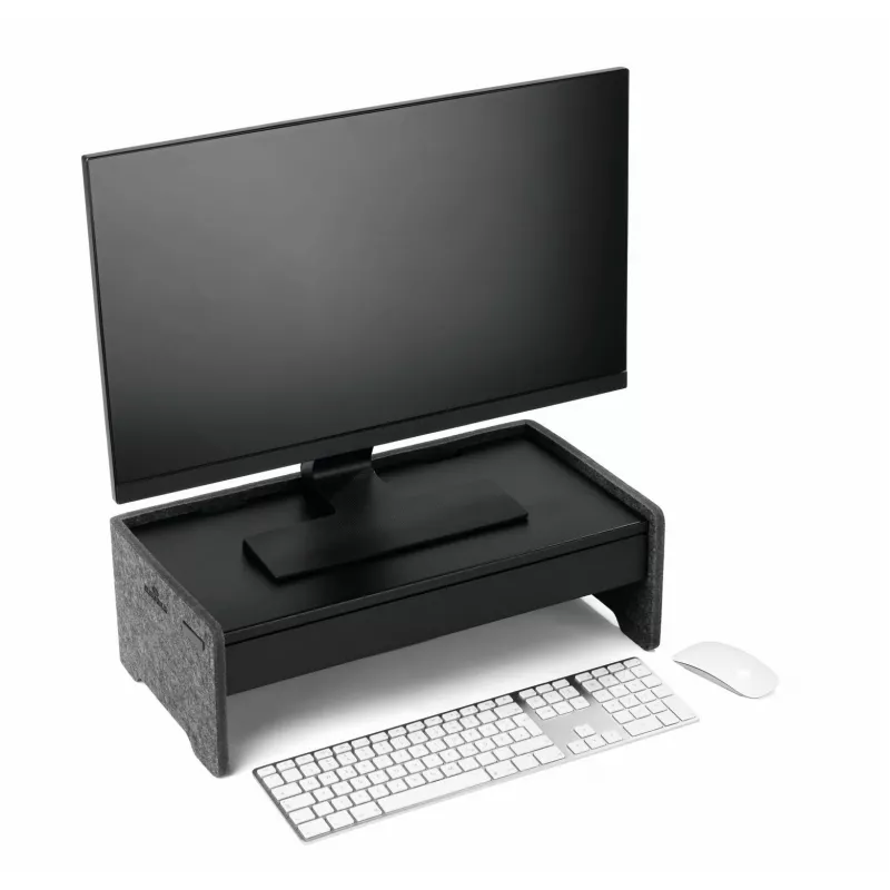 Cajón Durable 508201 Accesorio para soporte de monitor Negro Metal 468 mm Ancho 221 mm Fondo 53 mm Alto