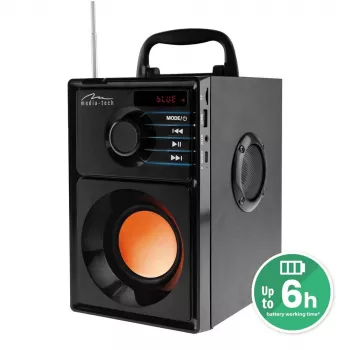Altavoz portátil estéreo Media-Tech BOOMBOX BT 15 W negro