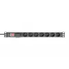 Regleta de enchufes Digitus con perfil de aluminio 7 tomas CEE 7/5 cable de 2 m