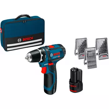 Bosch GSR 12V-15 Professional 1300 RPM 600 g negro, azul