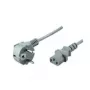 Cable de alimentación tipo F ShiverPeaks C13 1,8 m gris