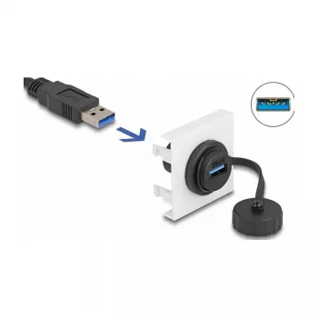 DeLOCK módulo Easy 45 SuperSpeed USB 5 Gbit/s USB Type-A conector hembra 45 x 45 mm