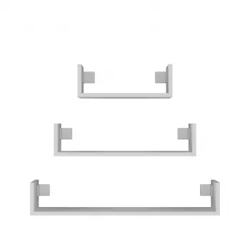 Topeshop MOBI 3P BIEL Estante Estante flotante Montaje en pared Tablero de partículas, Blanco