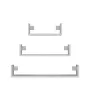 Topeshop MOBI 3P BIEL Estante flotante Montaje en pared Tablero de partículas, Blanco