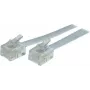 Cable modular telefónico ShiverPeaks 70095-W con conector Western 6/4 (RJ11)