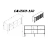 Cama Meble VERA cómoda 150x40x80 cm, blanco mate
