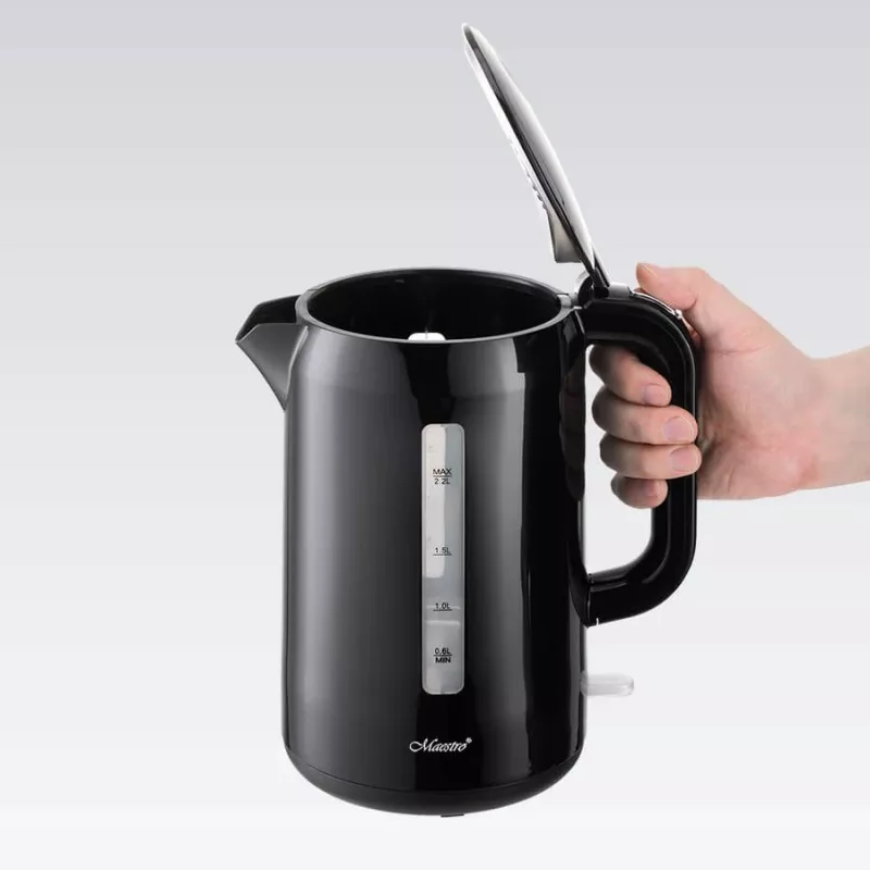 Maestro MR-022 Hervidor de agua 2,2 L 2200 W (MR-022-BLACK) Negro