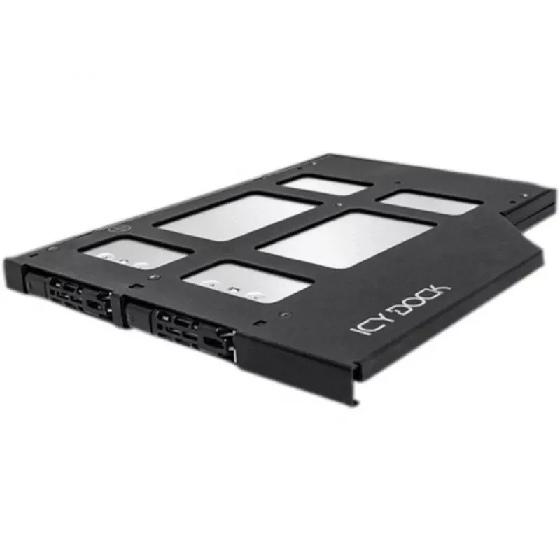 ICY DOCK - ToughArmor MB852M2PO-B - 2x SSD M.2 NVMe PCIe 4.0 a 2x marco extraíble Ultra Slim OCuLink