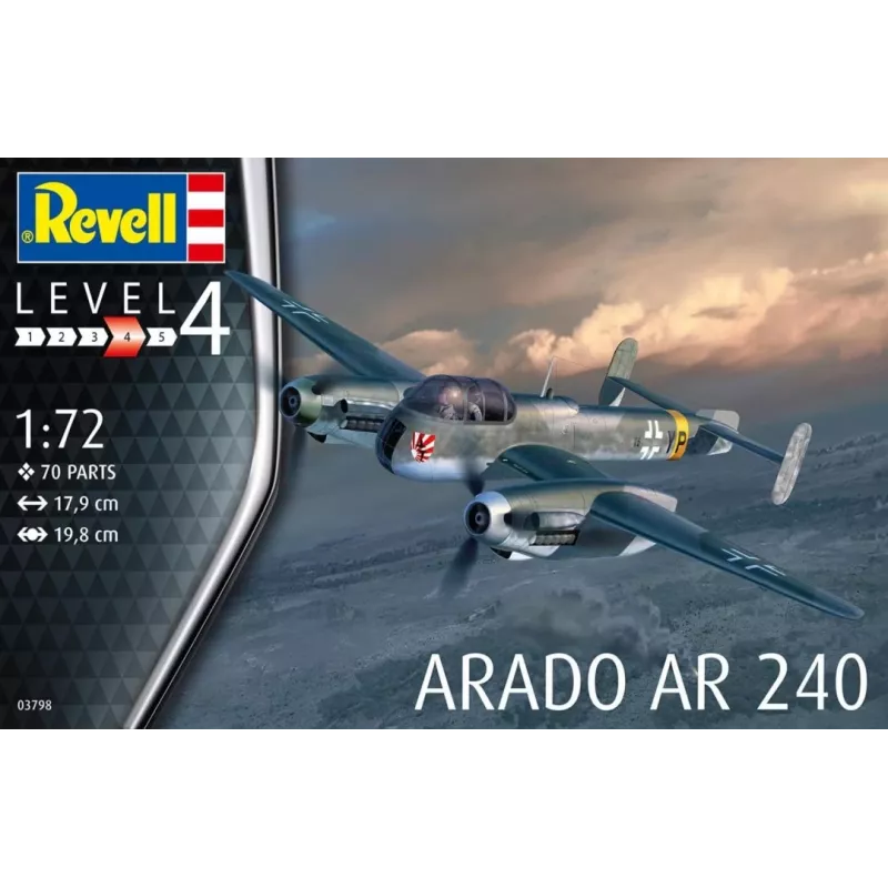 Maqueta de plástico REVELL Arado AR-240 escala 1:72 — modelo de avión para montar