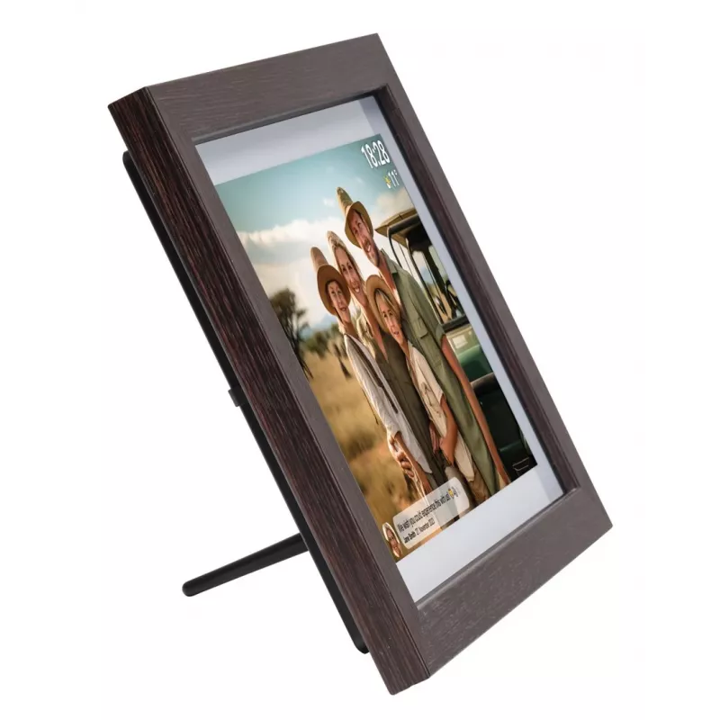 Denver PFF-1042DWMK2 marco de fotos digital 25,6 cm (10,1") 1280 x 800 pantalla táctil IPS, Wi-Fi, 16 GB, madera oscura