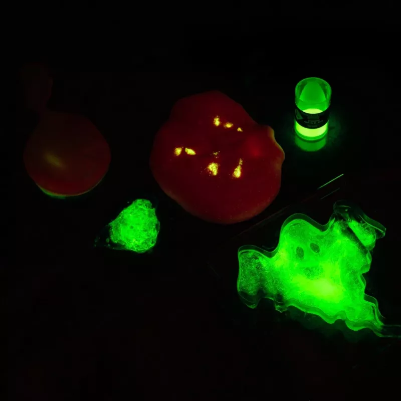Juego de construcción científico Liscianigiochi Crazy Science Slime en la oscuridad 304-PL89239 — set de experimentos con slime que brilla en la oscuridad