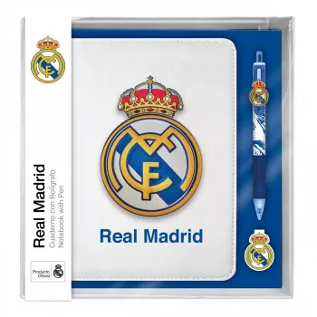 Cuaderno con bolígrafo de 10 colores Kids Euroswan Real Madryt – cuaderno temático con bolígrafo multicolor