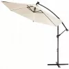 Sombrilla de jardín Extralink L-0713 3 m de diámetro, toldo beige, Modelo BLACK FOREST