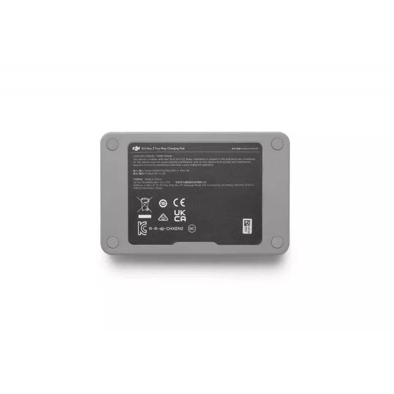 Centro de carga de baterías DJI CP.FP.00000274.01 — compatible con baterías DJI, gris, entrada 5–20 V, salida 5 V 2 A
