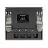 Patch panel DELOCK mini sobremesa RJ45 4 puertos Cat.6A apantallado negro, metal, 90×22×93 mm