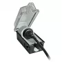 Enchufe Bachmann 924.349 negro transparente