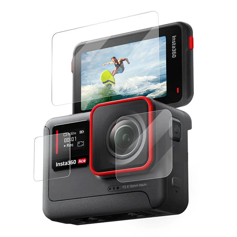 Protector de pantalla de cristal templado Telesin S6-FLM-02-TIS para Insta360 Ace Pro Ace — Modelo S6-FLM-02-TIS