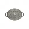 Cocotte ovalada de hierro fundido Staub 29 cm, gris grafito