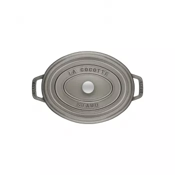 Cocotte ovalada de hierro fundido Staub 29 cm, gris grafito