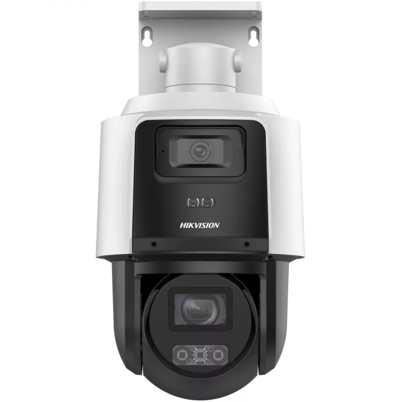 Hikvision TandemVu cámara PTZ de red 4MP+4MP 10X POE