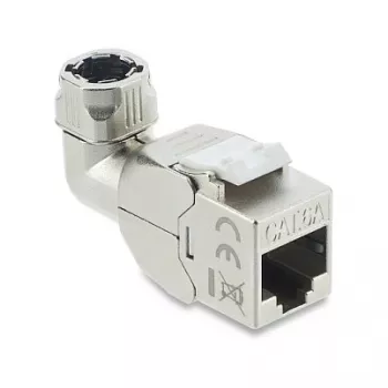 Módulo Keystone RJ45 DELOCK 90374 Cat.6A 90° sin herramientas