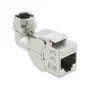 Módulo Keystone RJ45 DELOCK 90374 Cat.6A 90° sin herramientas