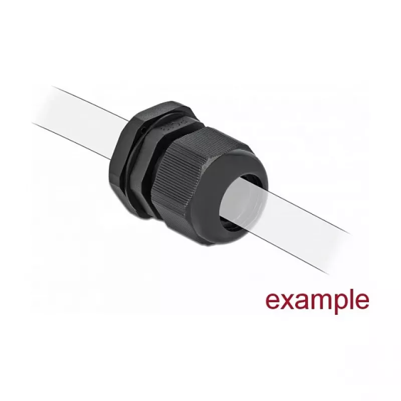 Prensaestopas DeLOCK 60222 negro plástico 10 uds.