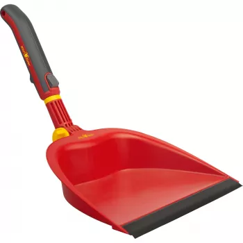 Recogedor WOLF-Garten BK-M 25 cm rojo/gris — Recogedor de jardín para exterior, compacto 25 cm de ancho