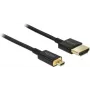 Cable HDMI DeLOCK HDMI-A/HDMI Micro-D 1 m