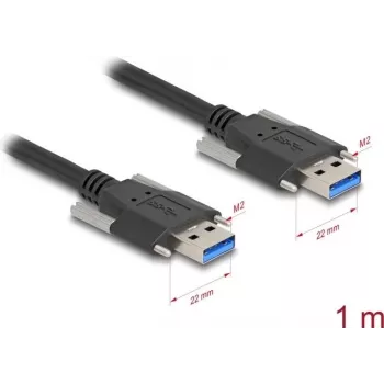 Cable USB DeLOCK 80998 USB 3.2 Gen 1 1 m USB A negro