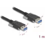Cable USB DeLOCK 80998 USB 3.2 Gen 1 1 m USB A negro