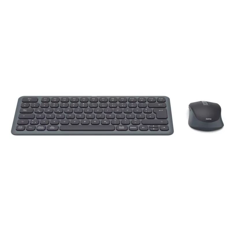 Conjunto de teclado y ratón multidispositivo negro gris