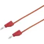 VOLTCRAFT Cable de prueba [conector macho 4 mm - conector macho 4 mm] 0,5 m rojo MSB-300 (MSB-300-0.5-Rot)