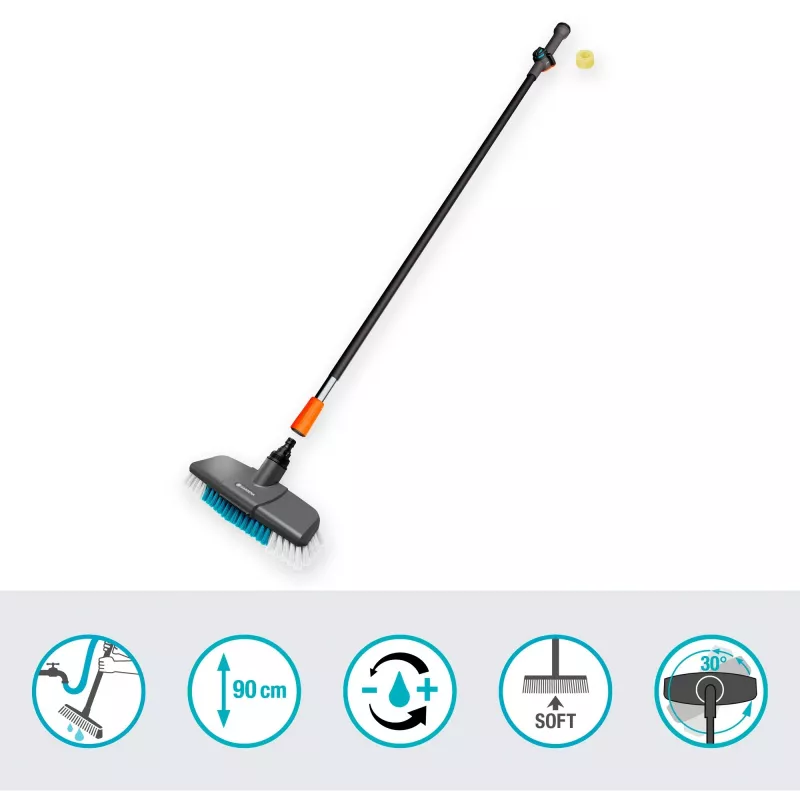 Gardena Cleansystem set de lavado suave con mango S, 18826-20