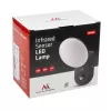 Lámpara de pared LED MACLEAN MCE367 con sensor PIR, lámpara de pared exterior con detector de movimiento