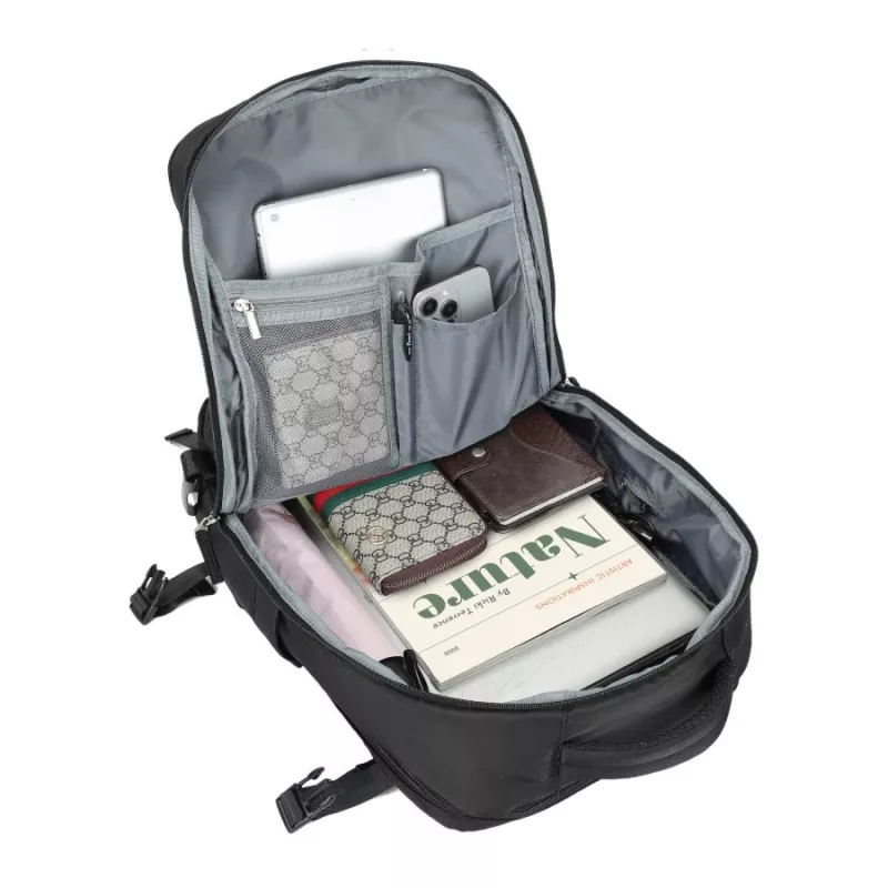 Mochila de viaje de cabina NOVEEN CTB400, 40x20x25 cm, negra
