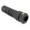 Prensaestopas DeLOCK M20 con ventilación y alivio de tracción IP68 resistente al polvo y al agua negro 2 uds.