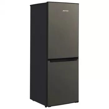 Frigorífico combi MPM MPM-215-KB-39/E — 215 l, congelador abajo, Dark Inox, puertas reversibles, iluminación LED