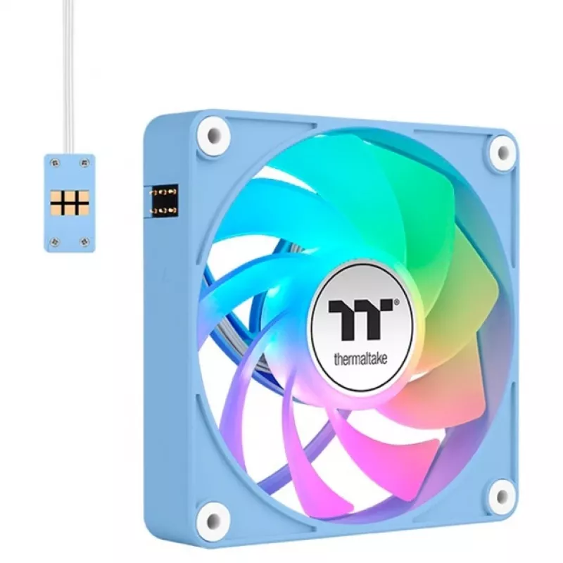 Ventilador de carcasa Thermaltake CT140 EX Reverse ARGB 140mm pack de 3 azul hortensia