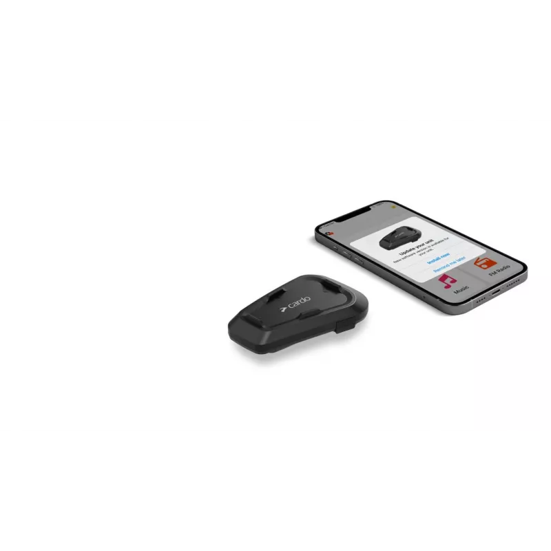 Cardo Spirit HD intercomunicador para moto 2 canales 600 m negro