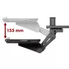 Soporte de teclado bajo mesa Maclean, regulable, máx. 5 kg, negro, MC-156 B
