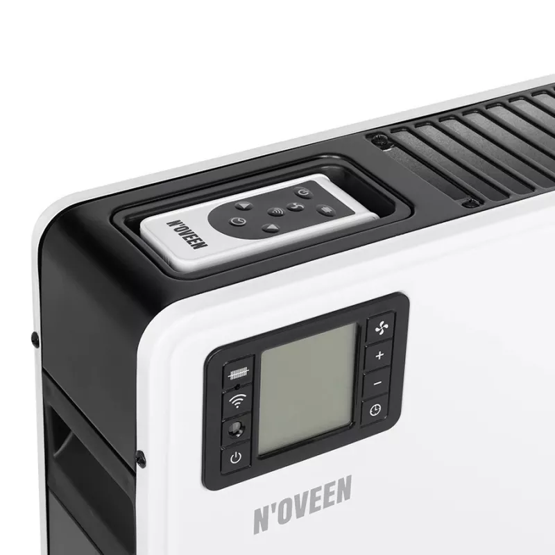 Calefactor de convección eléctrico NOVEEN NOVEENCH9099, 2300 W, 3 niveles de potencia, Tuya WiFi Smart, LCD, temporizador, instalación en suelo