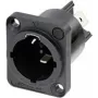 Neutrik NAC3MPX-TOP - CuSn0.2 - negro - cobre - poliamida - acero inoxidable - cobre - aleación de cobre - IP65 (NAC3MPX-TOP)