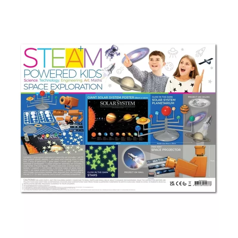 Set educativo 4m Space Exploration 5537, set práctico de aprendizaje STEM para construir proyectos espaciales